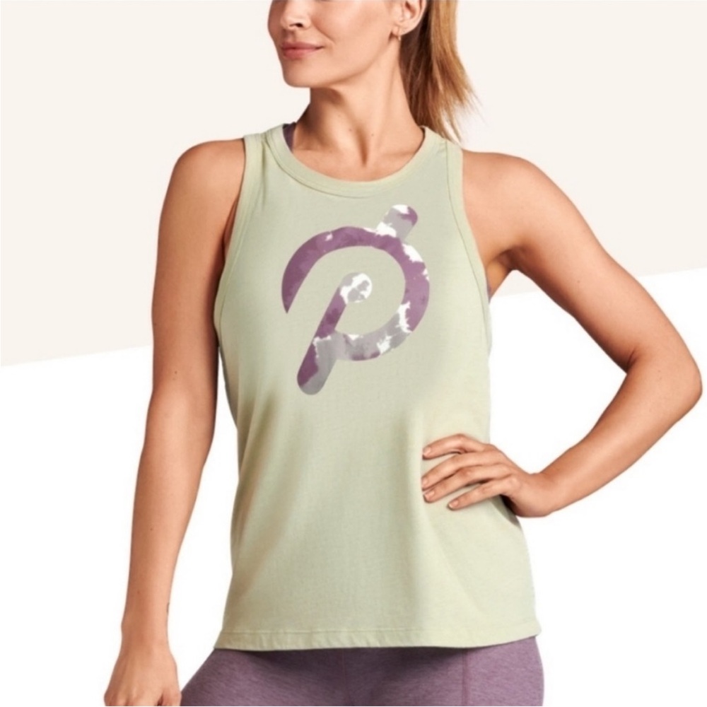 Peloton Green NWT Cotton Blend Go Beyond the Known‎ Racerback Tank Top Size XL